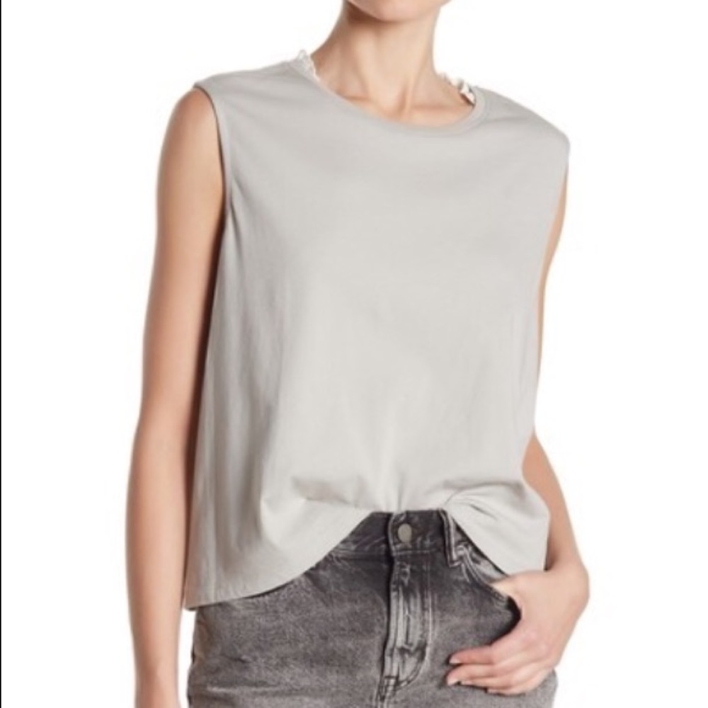 All Saints Tank Top Lace Trim